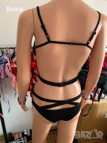 Черен бански в размер S и М, снимка 11 - Бански костюми - 40391314