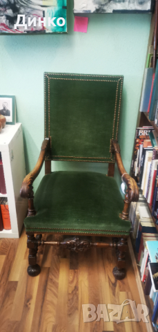 Стол, трон от19век  височина 141см. оригинал.