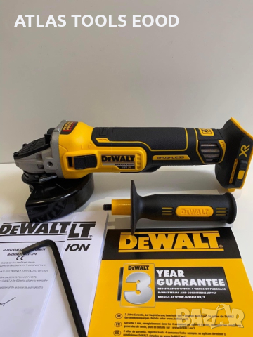 Ъглошлайф DeWALT DCG405 18V 125mm/9000об. Brushless / Безчетков -, снимка 2 - Други инструменти - 44810458