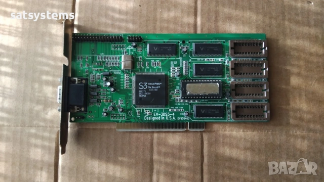  Видео карта S3 Super Virge/DX Elephant EV-3DS3-4 2MB PCI