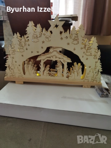 Лед декорация от дърво