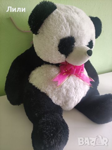 Голяма седнала плюшена панда., снимка 6 - Плюшени играчки - 42460750