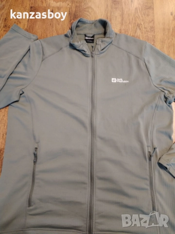 Jack Wolfskin Men's Fleece Jacket - ГОЛЯМО мъжко горнище 3ХЛ, снимка 4 - Спортни дрехи, екипи - 52296071