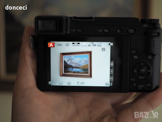 Panasonic Lumix GX80 16mp 4k камера с обектив Lumix G Vario 12-32mm, снимка 11 - Фотоапарати - 52886349