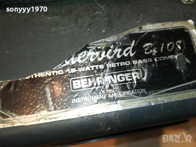 BEHRINGER THUNDERBIRD BX108-ВНОС FRANCE L2610221728, снимка 18 - Ресийвъри, усилватели, смесителни пултове - 38461859