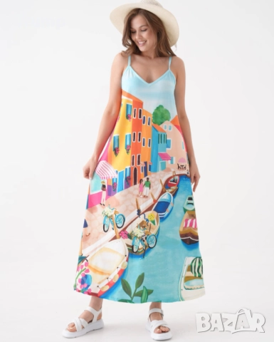 - 50 % дълга лятна рокля