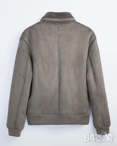 Zara Double-Faced Faux Suede Jacket, снимка 6 - Якета - 55954372