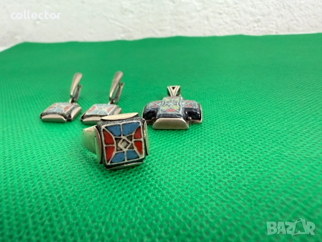 Дизайнерски сребърен комплект - Nikolas. №7592, снимка 5 - Бижутерийни комплекти - 52318525