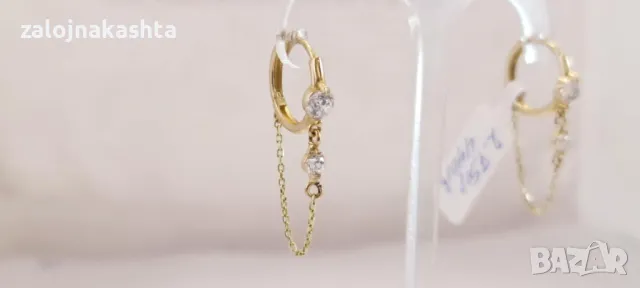 Нови Златни обеци-2,75гр/14кр, снимка 3 - Обеци - 49343420