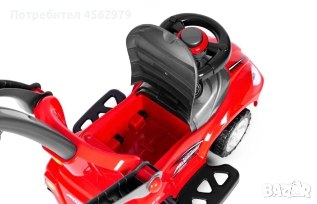Количка за возене, проходилка, буталка 3 в 1 луксозен клаксон - червен, снимка 8 - Детски велосипеди, триколки и коли - 51348586
