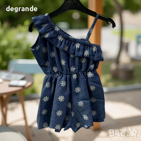 Гащеризон с бродирани цветчета