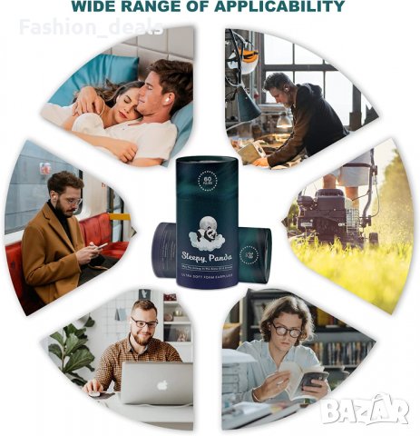 Нови 60 чифта многократни меки тапи за уши Шумопотискане сън, пътуване, снимка 6 - Други - 39493469