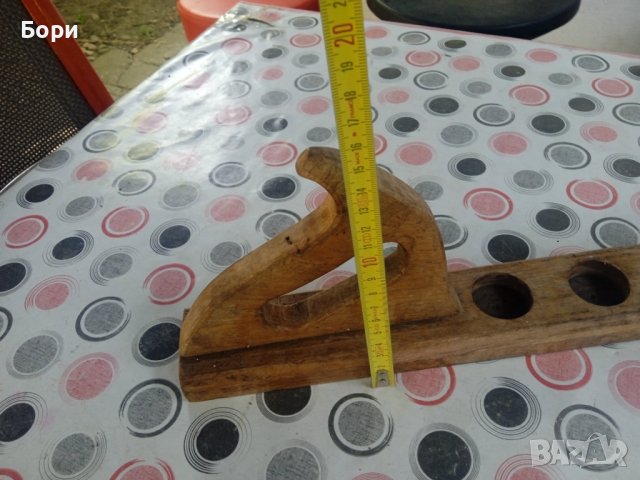 Стар немски дървен свещник, снимка 7 - Други ценни предмети - 37290562