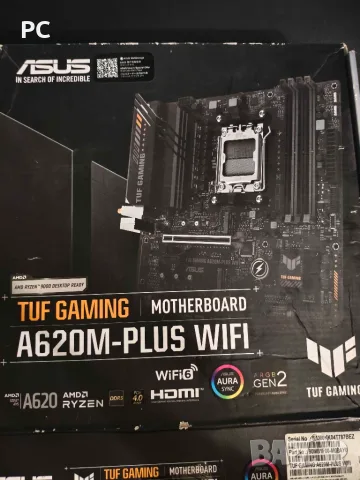 дъно TUF Gaming A620m-plus wifi + процесор ryzen 5 9600х