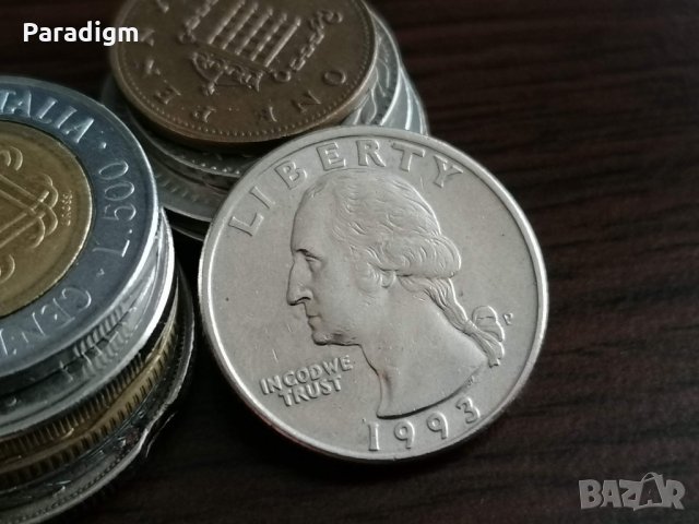 Монета - САЩ - 1/4 (четвърт) долар | 1993г., снимка 2 - Нумизматика и бонистика - 35030012