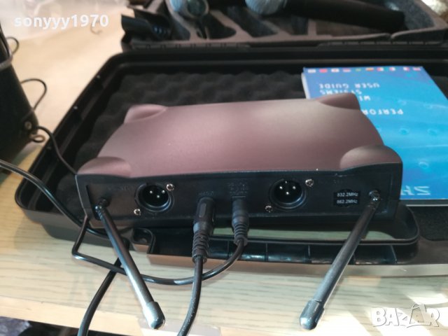 SHURE БЕЗЖИЧНИ ЗДРАВИ НОВИ МИКРОФОНИ 2БР С ПРИЕМНИК 2701221955, снимка 11 - Микрофони - 35583876