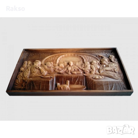 Дърворезба"Тайната Вечеря", снимка 4 - Картини - 52726162