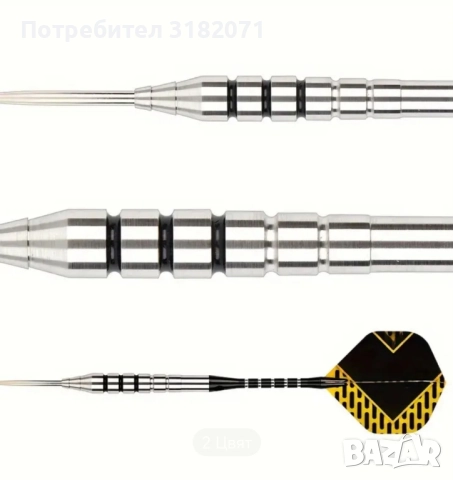 90% tungsten професионални стрели за дартс, 22гр, снимка 4 - Дартс - 51487361