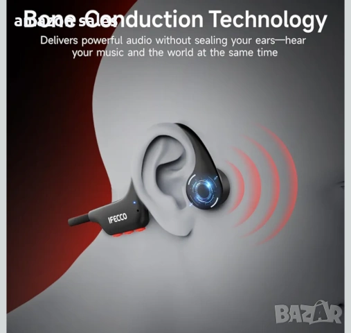 IFECCO X27 Водоустойчиви слушалки IP68 Bluetooth 6.0,с 8GB MP3,с костна проводимост (сини), снимка 9 - Безжични слушалки - 54239527
