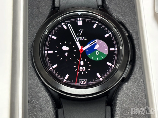 Перфектен! Смарт Часовник Samsung Galaxy Watch 4 Classic 46mm R890 - Black, снимка 2 - Смарт часовници - 52304158