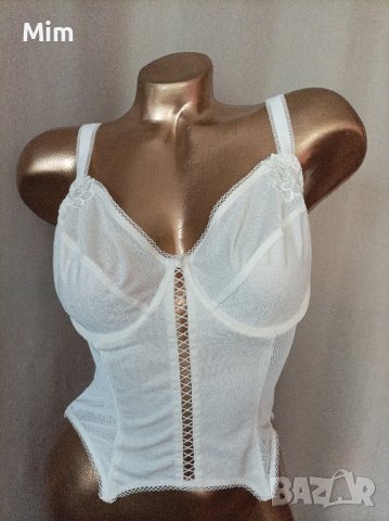 Triumph 80 D Бял / крем /  корсет , снимка 3 - Корсети, бюстиета, топове - 42899707