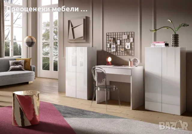 Малко бюро с чекмедже Basic внос от Германия., снимка 4 - Бюра - 49229990