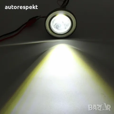 Лед халогени с лупи + ангелски очи Три размера, снимка 6 - Аксесоари и консумативи - 48709530