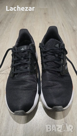 Мъжки маратонки за бягане Adidas Еq19 Run H02037черен номер 46.5, снимка 2 - Маратонки - 53065247
