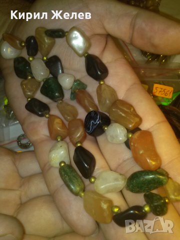 СТАРИННО КОЛИЕ от СКЪПОЦЕННИ НАТУРАЛНИ КАМЪНИ 14455, снимка 6 - Колиета, медальони, синджири - 29638290