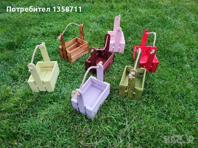 Цветни щайги , снимка 4 - Декорация за дома - 36502101