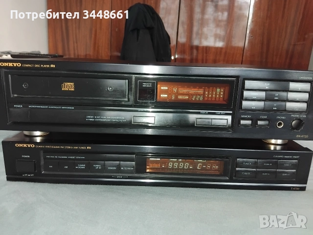 Продавам Onkyo Тунер и СД , снимка 2 - Ресийвъри, усилватели, смесителни пултове - 54293972