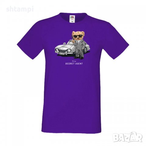 Мъжка тениска bear The Secret Agent, Мече,Меченце,Животно, Играчка,Изненада,Подарък,Повод,, снимка 6 - Тениски - 37295117