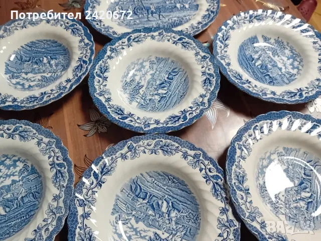 английски порцелан  -чинии