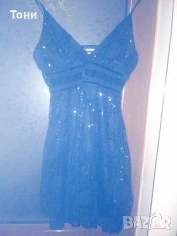 Черна официална рокля 