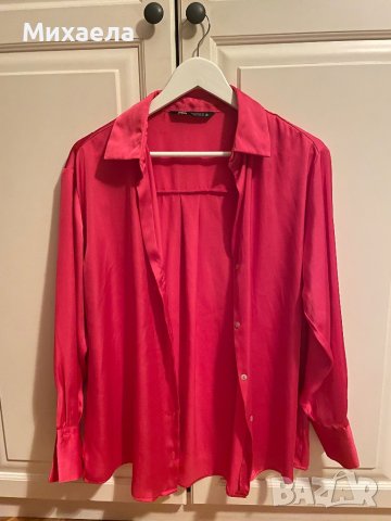 Розова риза Zara, снимка 1 - Ризи - 42589930