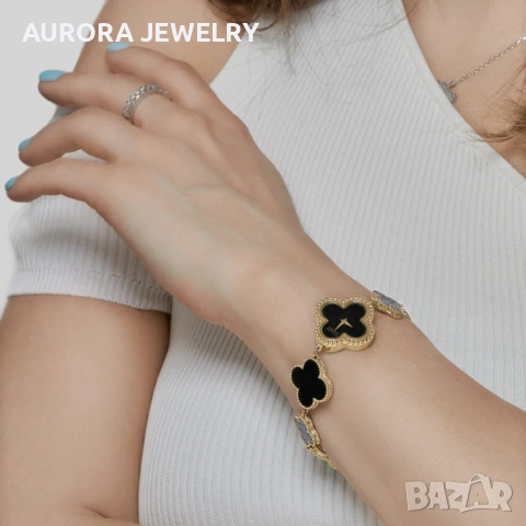 Van Cleef & Arpels VCA Black Onyx Alhambra Дамски Часовник, снимка 5 - Дамски - 53124945