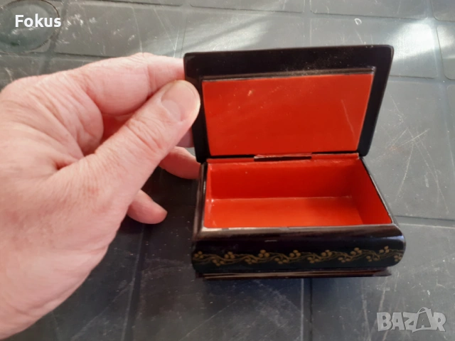 Стара руска лакова кутия ръчно рисувана Федоскино Палекс, снимка 4 - Антикварни и старинни предмети - 53282831