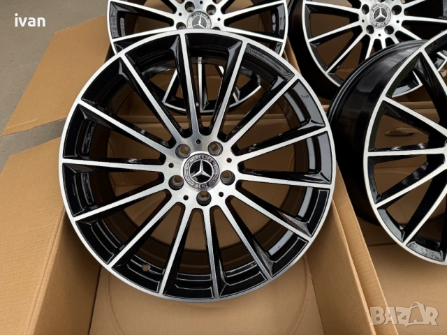 4 бр. чисто нови алуминиеви джанти спорт пакет Mercedes 20'' 5x112 , централен отвор 66.5, снимка 2 - Гуми и джанти - 53039945