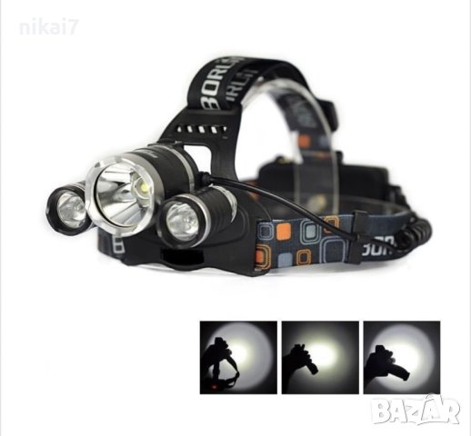 челник за глава водоустойчив мощен фенер въртящ се фокус и мащабиране, снимка 8 - Декове - 42056292