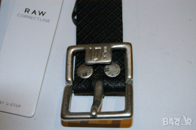 G-star черен колан от естествена кожа 80, снимка 2 - Колани - 53246594