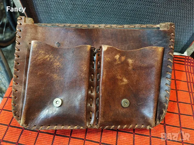 винтидж дамска чанта естествена кожа 36/27/10 см, снимка 17 - Чанти - 50263141