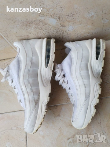 Nike Air Max 95 (GS) White Metallic Silver - СТРАХОТНИ ДАМСКИ МАРАТОНКИ 38.5, снимка 10 - Маратонки - 53916603