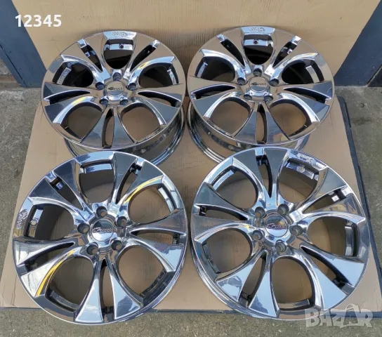 нови никелирани джанти BROCK 17’’5x114,3 -№774, снимка 3 - Гуми и джанти - 49780399