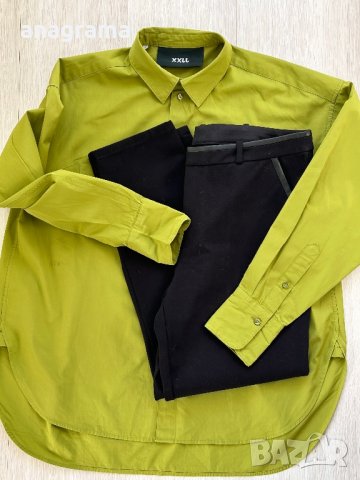 Hugo Boss елегантен  слим панталон  и риза JJXX в наситен цвят, снимка 4 - Панталони - 44208937