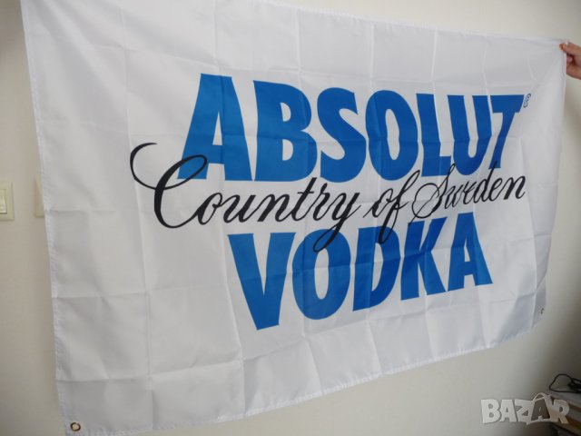 Absolut vodka знаме флаг водка Абсолют реклама Швеция алкохол, снимка 2 - Други - 42784111