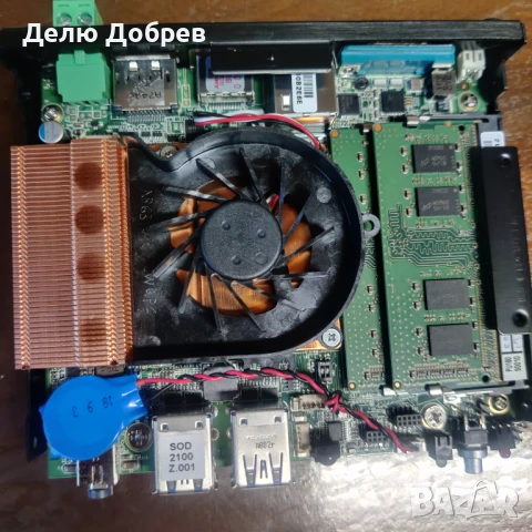 Мини индустриално ПС модел SODM-2100, I5-7200U, 16gb RAM, 128GB SSD Sata