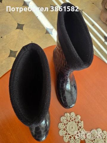 Ботуши гумени с подплата