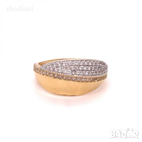 Златен дамски пръстен 2,84гр. 14кр. проба:585 размер:55 модел:26442-1