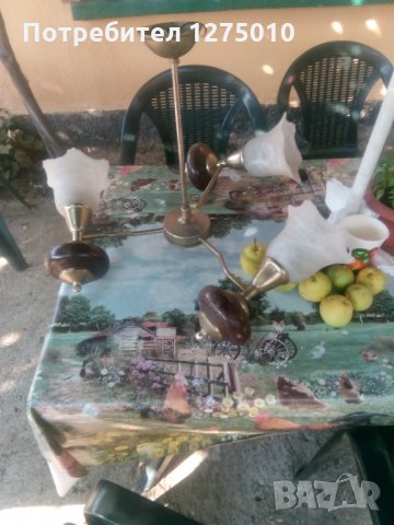 Абажур запазен , снимка 7 - Полилеи - 31812692