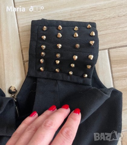 Елегантна черна рокля, снимка 4 - Рокли - 40660443